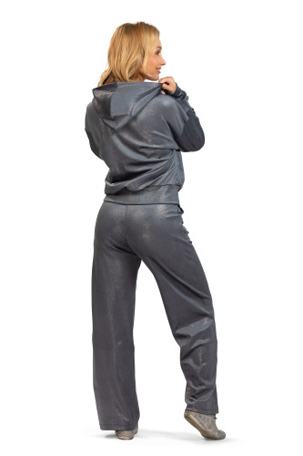 Hamana dres welurowy połysk z kapturem Cosmo New